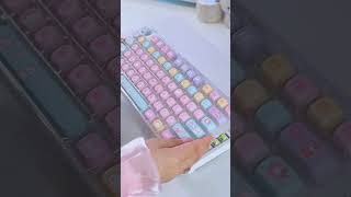 Cute keyboard build from AliExpress #mechanicalkeyboard #asmrkeyboard #typingasmr #asmrtriggers