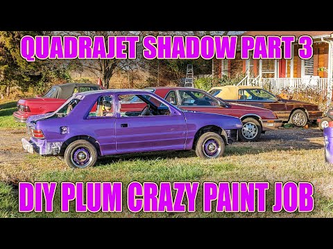 Painting The Quadrajet Dodge Shadow Plum Crazy (Ep. 3)