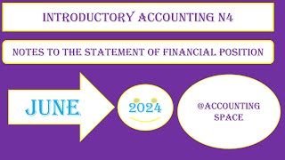 INTRODUCTORY ACCOUNTING N4 JUNE 2024 NOTES TO THE STATEMENT OF FINANCIAL POSITION