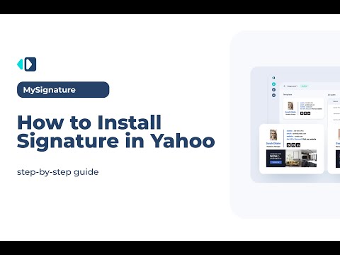 How to Install Signature in Yahoo