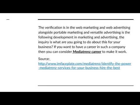 Identify The Power Mediatrenz Services For Your Business – Hire The Best
