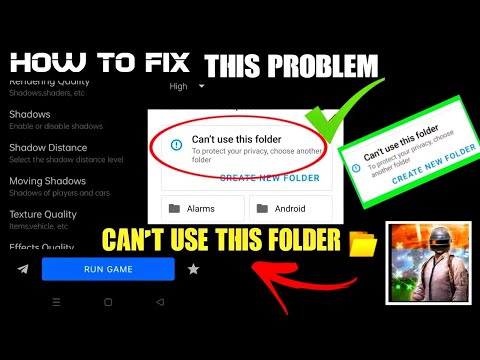 Best Gfx Tool For Pubg & Bgmi How To Fix The Problem Can't Use This Folder ✅