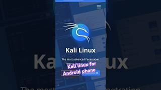 Kali Linux for Android phones !!!💻🧑‍💻 🤫