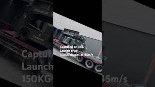 Pneumatic UAV Launcher trials on site 150KG drones #fieldops #launchsystems #uav #launchers