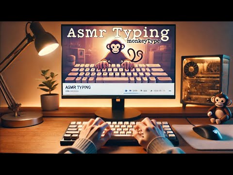 Soft & Smooth Typing ASMR | Monkeytype Experience for Sleep #asmrsounds #asmrvideo