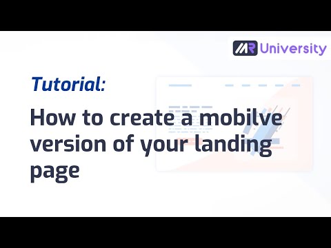Tutorial: How to create a mobile version of your landing page with Marcom Robot
