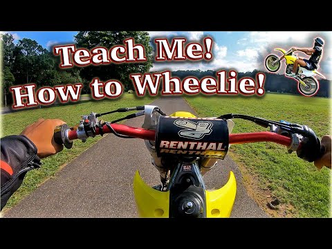 Learning How to Wheelie!!! Ft. Alixclusive | First Time Riding a Dirtbike