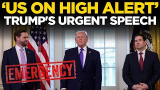 BREAKING NEWS LIVE: Trump Issues Urgent Warning, Nation on Edge | Trump's Emergency Announcement