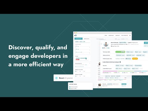 CodersRank Sourcing Platform Overview