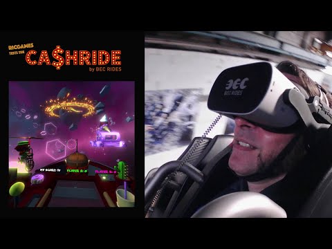 RICGAMES tests the CASHRIDE - the first interactive robotic VR experience from BEC RIDES