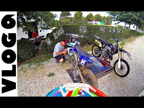 Training at LOMMEL - YZ250F VS YZ144 | VLOG
