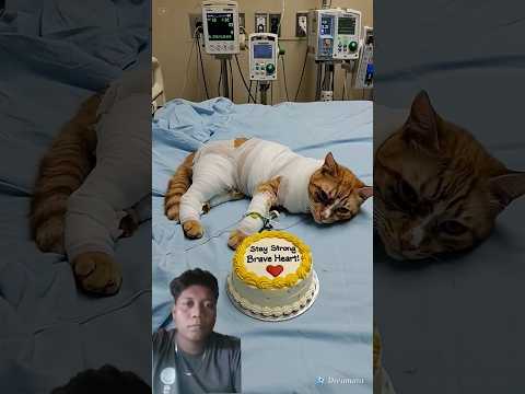 #o #cat #animalintelligence #cake #funny#cute #aiandcats #aicats #kitten #cutecat#happybirthday