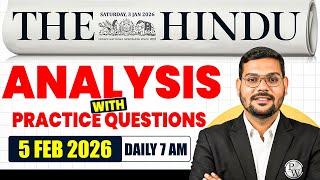 The Hindu Newspaper Analysis for CLAT 2027 | 05 February 2026 | GK & Current Affairs