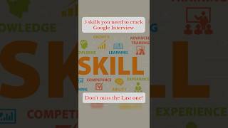 5 Skills you need to crack Google Interview #bookstagram #interview #googlejobs #trending