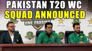 Breaking | PCB Announced Squad for T20 World Cup 2026