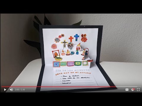 Altar "Día de los Muertos" Handicraft for kids. How to make a Day of the Dead Altar
