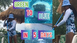 #PoolOpening2021 #GreenToBlue #AboveGroundPool #BackyardOasis