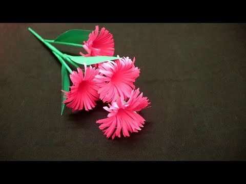 அழகான மலர் செய்யும் முறை | Paper Flowers Making | Home Decoration | Paper Craft | DIY