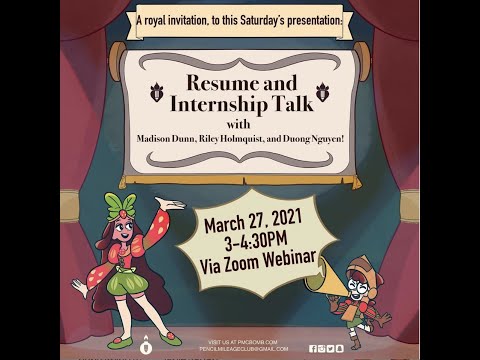 Resume and Internships Talk