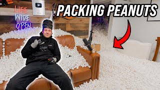 Filling CboysTV Offices With Packing Peanuts!
