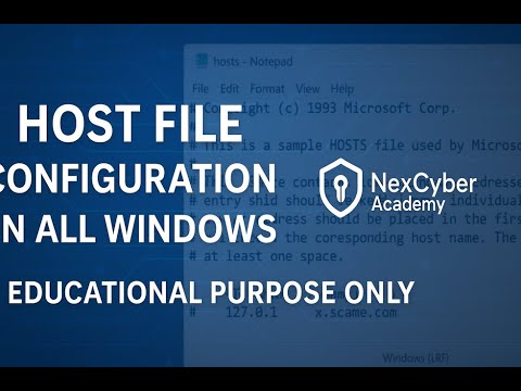 Host File Configuration on All Windows OS | Easy Step-by-Step Tutorial