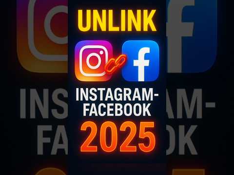 How to Unlink Instagram from Facebook in 2025 | 100% Working & Updated Method ✅🔥 #instagramtips