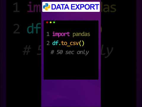 Python export to csv #python #csv #coding #shorts