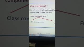 What is the component #coding #technosunita #webdesigntutorial #react