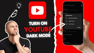 How To Turn On Dark Mode On Youtube Phone | Mobile | In 2025