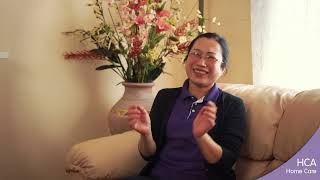 Home Care Support Worker Grace learns Italian