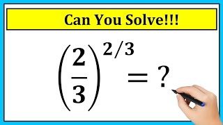 Nice Exponent Math Simplification Problem | How to Solve !!!