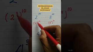 TRIK MEMBANDINGKAN BILANGAN BERPANGKAT #matematika #math #mathtrick #mathhack #trikceppatmatematika