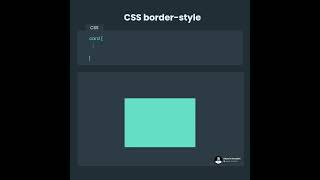 CSS border style.
