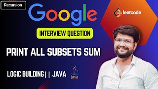 Print All Subsets Sum From LeetCode || Easy to understand || JAVA