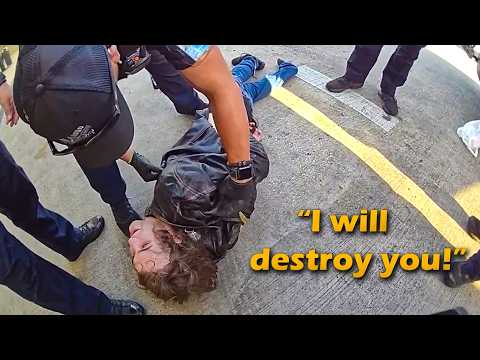 The Officers Were Helping Him Leave But Then He Went Too Far