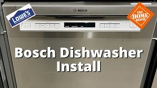 How to Install a Bosch 300 Series Dishwasher from Lowes, Home Depot, etc.