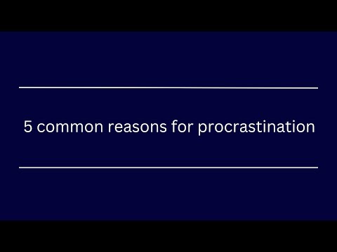 Andrey Laugman - Conversational Therapy Expert - 5 common reasons for #procrastination