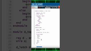 Verilog Code  flip flop & latch Part 2