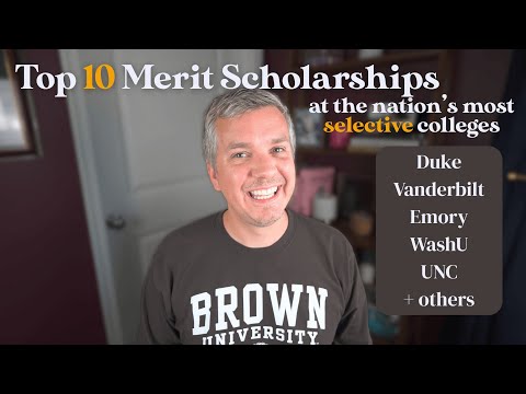 Earn Top Merit Scholarships at Highly Selective Colleges #scholarships #collegeadmissions