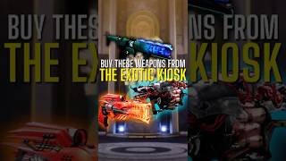 TOP Destiny 2 EXOTICS to Purchase from the Exotic Kiosk in the Tower!