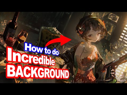 never suck at drawing BACKGROUND again by copying other artist | XPPen Deco 640
