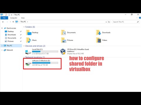 how to configure shared folder in virtualbox