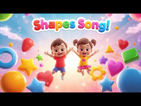 Learn Shapes for Kids 🟦🟢 | Fun Shapes Song for Toddlers | Circle, Square, Triangle