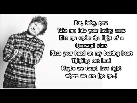 Thinking Out Loud - Ed Sheeran LYRICS (: