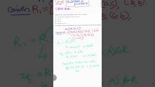 Relations and functions important questions