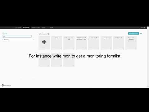 How to find forms quickly in the Poimapper Form builder