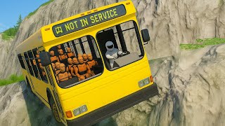 Cars Vs Dangerous Cliff Roads #102 BeamNg Drive Challenge Ends In Total Destruction!