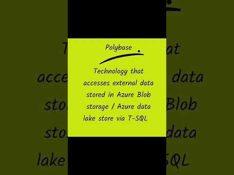 Microsoft Azure Polybase #polybase #microsoft #azure #data #dataengineer #datawarehouse