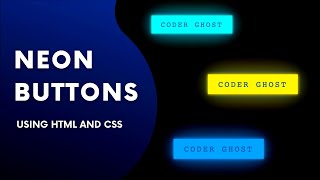 Glowing Neon Button using HTML and CSS