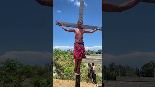Jesus is crucified @ Moriones Festival 2024 #marinduque #holyweek #semanasanta2024 #philippines